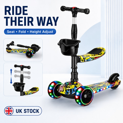 Kids wheel kick scooter led - 3,