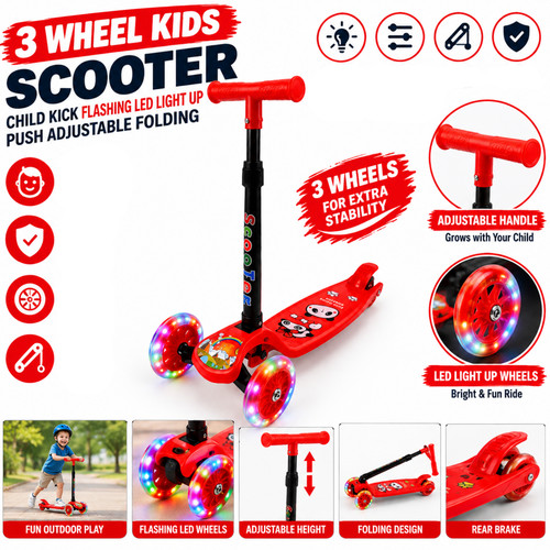Wheel kids scooter - 3, –
