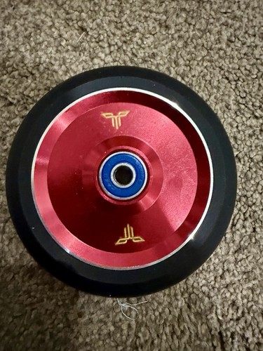 Red scooter wheel with - red,