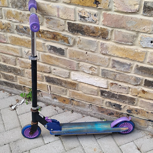 Children push scooter black - push,