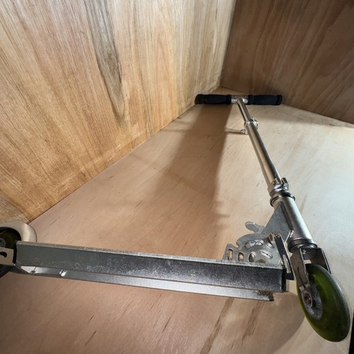 Silver folding kick scooter - silver,