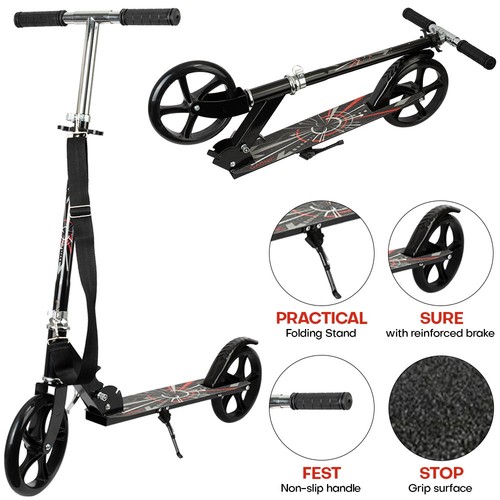 Foldable big wheel scooter - foldable,