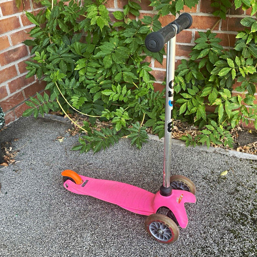 Pink wheel push - 3-wheel,